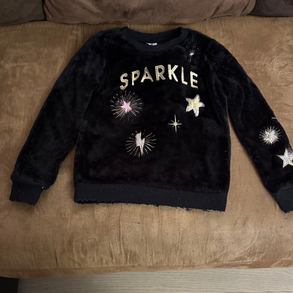 Wonder Nation Black Sparkle Sweater